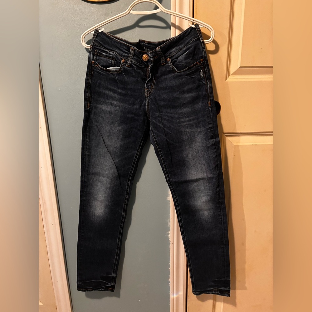 Silver Blue Denim Jeans